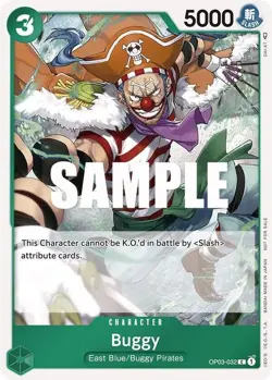 Buggy Alternate Art Foil - OP03-032 LP - One Piece - Image 1