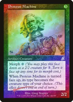Proteus Machine FOIL Scourge HEAVILY PLD Artifact Uncommon MAGIC CARD ABUGames - Image 1