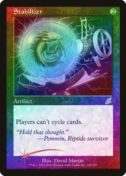 Stabilizer FOIL Scourge HEAVILY PLD Artifact Rare MAGIC GATHERING CARD ABUGames - Image 1