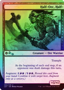 Half-Orc, Half- FOIL Unstable PLD Red Uncommon MAGIC GATHERING CARD ABUGames - Image 1