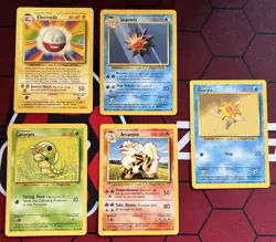 1999 Pokemon Cards Lot Of (5) Base Set /102 - Image 1