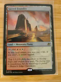 MTG Sacred Foundry (Foil) 0256 Edge of Eternities M/NM Free UK P&P - Image 1