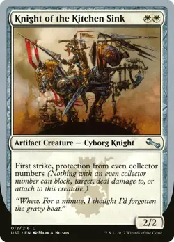 Knight of the Kitchen Sink (b Pro: Even) Unstable NM Uncommon CARD ABUGames - Image 1