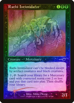 Rathi Intimidator FOIL Nemesis PLD Black Common MAGIC GATHERING CARD ABUGames - Image 1