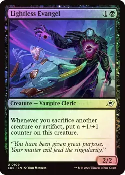 Foil Lightless Evangel [Edge of Eternities] MTG - Image 1