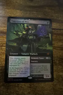 Emeritus of Woe (Extended Art) Secrets of Strixhaven FOIL - Image 1
