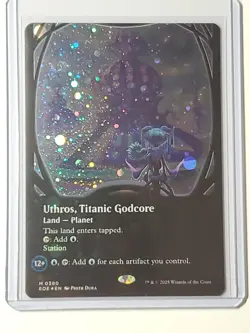 Magic The Gathering - Edge of Eternities - Uthros, Titanic Godcore Galaxy Foil - Image 1