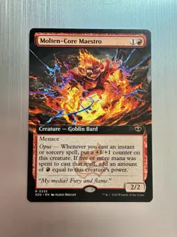 Molten-Core Maestro - 335 - MTG: Secrets of Strixhaven - Extended Art - Regular - Image 1