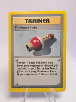 Pokemon Flute 86/102 Uncommon Base Set Unlimited Pokemon NM - Image 1