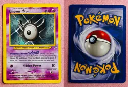 Unown [W] 29/105 | Neo Destiny | 2002 WOTC Vintage Pokemon TCG Card | DMG - Image 3