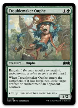 Troublemaker Ouphe #194 (NM) Wilds of Eldraine WOE Magic MTG - Image 1