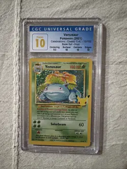2021 Pokemon Celebrations - Classic Collection #15/102 Venusaur CGC 10 Pristine - Image 1