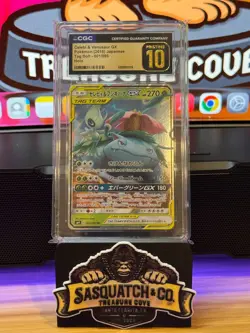 Pokemon TCG CGC Pristine 10 Celebi & Venusaur GX 001/095 Tag Bolt - Image 1