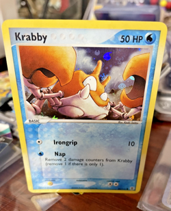 Pokemon card - Krabby 66/112 - Reverse Holo - Fire Red & Leaf Green 2004 - Image 1