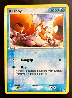 Pokemon card - Krabby 66/112 - Reverse Holo - Fire Red & Leaf Green 2004 - Image 2
