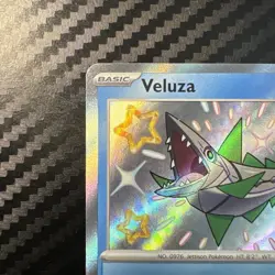Veluza 125/091 Holo Shiny Rare SV: Paldean Fates NM English Pokemon - Image 2
