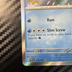 Veluza 125/091 Holo Shiny Rare SV: Paldean Fates NM English Pokemon - Image 4