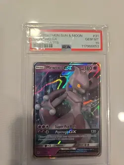 Pokemon Mewtwo GX Hidden Fates 31/68 PSA 10 Ultra Rare Full Art Holo - Image 4