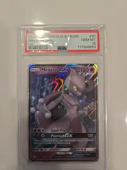 Pokemon Mewtwo GX Hidden Fates 31/68 PSA 10 Ultra Rare Full Art Holo - Image 5