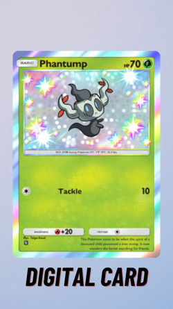 Phantump Shiny Mega Shine Pokemon TCG Pocket 1 Star ⭐ (English) - Image 1