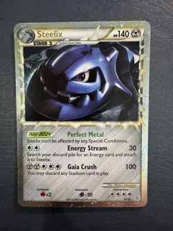 Pokemon TCG Steelix 87/95 HeartGold & Soulsilver Unleashed Holo - Image 1