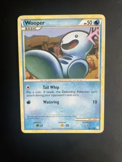 Pokemon TCG Wooper Heartgold Soulsilver 88/123 Regular Common NM - Image 1