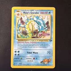 Pokemon Misty's Gyarados 13/132 Gym Challenge Holo Rare 100 HP English 2000 TCG - Image 1