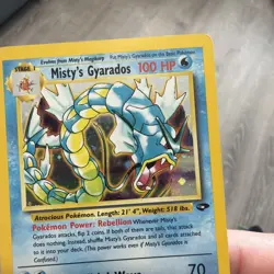 Pokemon Misty's Gyarados 13/132 Gym Challenge Holo Rare 100 HP English 2000 TCG - Image 3