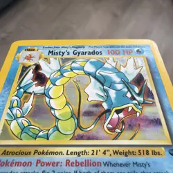 Pokemon Misty's Gyarados 13/132 Gym Challenge Holo Rare 100 HP English 2000 TCG - Image 4