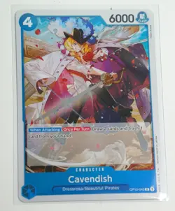 Cavendish (045) Foil R Royal Blood OP10-045 NM English TCG One Piece Card - Image 1