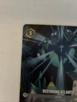 Disney Lorcana Restoring Atlantis Enchanted Fresh From Pack And Into Protection - Image 2