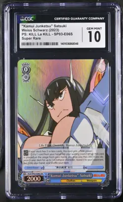 CGC 10 Gem Mint Satsuki Kamui Junketsu SP03-E06S Weiss Schwarz Kill La Kill - Image 1
