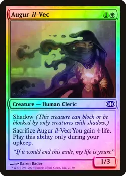 Augur il-Vec FOIL Future Sight PLD White Common MAGIC GATHERING CARD ABUGames - Image 1