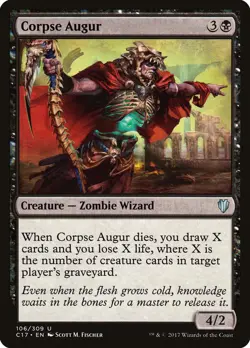Corpse Augur Commander 2017 NM Black Uncommon MAGIC GATHERING CARD ABUGames - Image 1