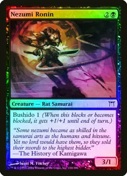 Nezumi Ronin FOIL Champions of Kamigawa PLD Black Common MAGIC CARD ABUGames - Image 1