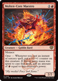 Molten-Core Maestro FOIL Secrets of Strixhaven NM Creature Rare CARD ABUGames - Image 1