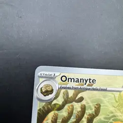 Pokemon 180/165 Omanyte Scarlet & Violet 151 Holo Illustration Rare Card Tcg - Image 5