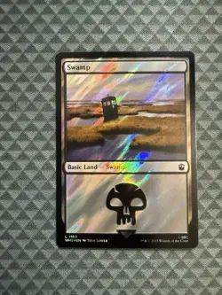 MTG Swamp #1160 Surge Foil Basic Land Universes Beyond: Doctor Who (WHO) - Image 1