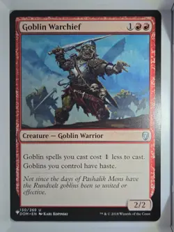 Goblin Warchief - U130/269 - MTG - The List Reprints (LIST) - Image 1