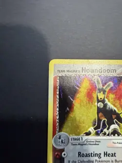 Team Magma’s Houndoom 10/95 EX Team Magma vs Aqua Holo Rare Pokemon Card LP - Image 2