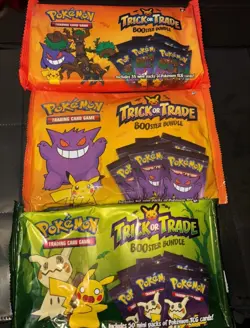 Pokemon Trick Or Trade BOOster Bundle Lot X3 3 Different Years 22,23,24 Sealed - Image 1