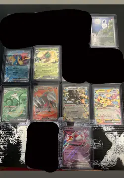 Pokemon Scarlet & Violet Full Art, Full art EX, and EX 8 Card Lot - Image 1