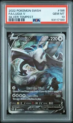 PSA 10 Lugia V - 186/195 - Silver Tempest - Pokemon - Read Description - Image 1