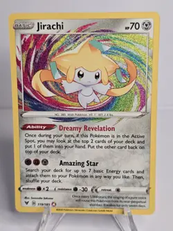 Jirachi 119/185 NM Amazing Rare Vivid Voltage 2020 Pokemon TCG - Image 1