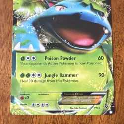 Pokemon Venusaur EX XY Ultra Rare Holo 180 HP 1/146 English 2014 - Image 4