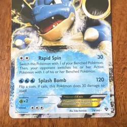 Blastoise EX XY Ultra Rare Holo Basic 180 HP Pokemon TCG 29/146 English 2014 - Image 3
