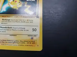 Pokemon - Pikachu 4 Black Star Promo Wizards WB Movie Promo - Image 4