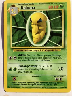 KAKUNA - 33/102 - Base Set - Pokemon Card - MINT !!! - Image 1