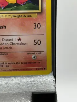 (MP) Charmeleon 24/102 Base Set Unlimited Pokemon TCG Card - Image 5