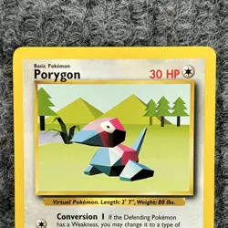 Vintage Pokemon Base Set Porygon 39/102 Uncommon NM - Image 3